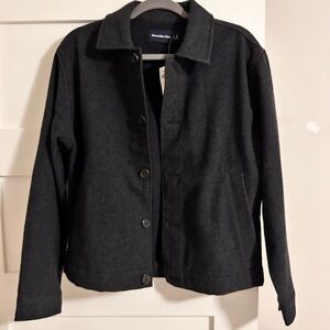 Abercrombie & Fitch Men’s Wool-Blend Shirt Jacket